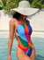 Costum de baie intreg - JAMAICA - Multicolor Rosu
