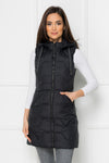 Vesta lunga cambrata - DEVONA - Neagra