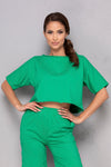 Bluza bumbac BWEAR Premium - Verde - Made in RO