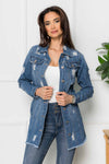 Geaca lunga de blugi - TALLY - Jeans