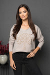 Bluza din bumbac - TREE - Grej