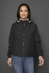Geaca impermeabila cu doua fete - RAVA - Neagra - Geaca Subtire - BWEAR NOU