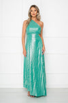 Rochie de ocazie pe umar - CALIPSO - Turcoaz Deschis - Rochie Ocazie - BWEAR.RO