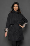 Trenci lung impermeabil - NAMA - Negru - Geaca Subtire - BWEAR NOU