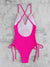 Costum de baie intreg - ANDELICE - Roz Neon