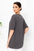 Tricou oversize - LOVER - Gri Inchis
