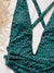 Costum de baie GILONA intreg - Leopard Turcoaz Inchis - Costum de Baie -BWEAR.RO