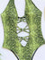 Costum de baie intreg - SNAKE - Verde Lime - Costum de Baie -BWEAR.RO